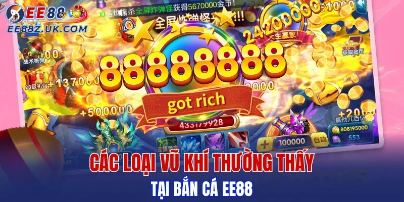 Các trang bị hỗ trợ bắn cá quen thuộc sảnh